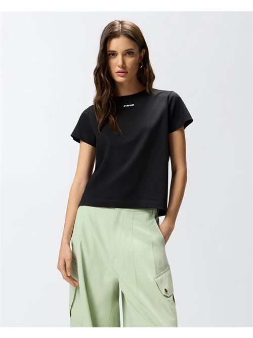 T-shirt con logo PINKO PINKO | 100373A34F/Z99